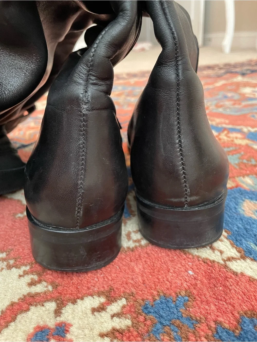 Matisse Black Leather Over-the-Knee Riding Boots